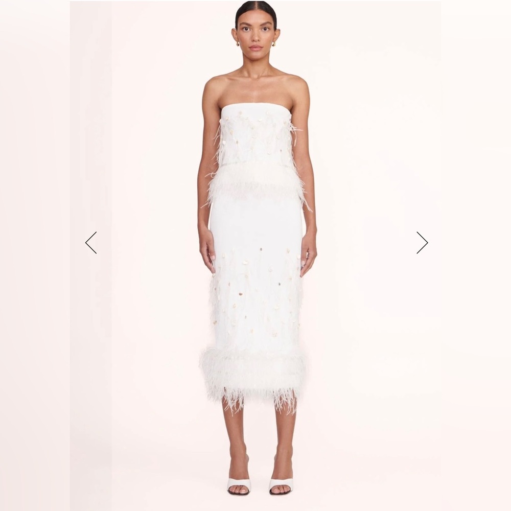 STAUD feather and shell embellished set